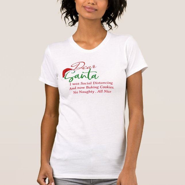 queridos santa navidades graciosos camisetas travi (Anverso)