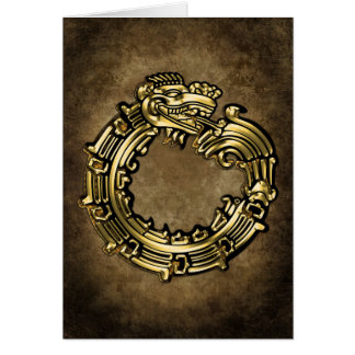 Quetzalcoatl de oro