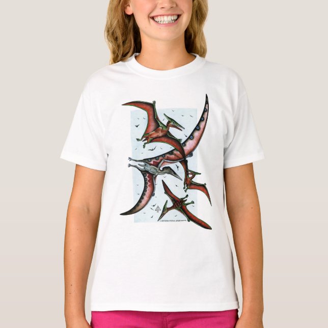 Quetzalcoatlus Con Camisa De Pterosaurios (Anverso)