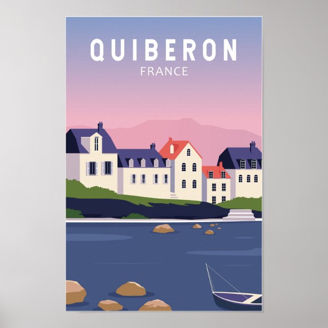 Quiberon Francia Viajes Arte de época (Frente)