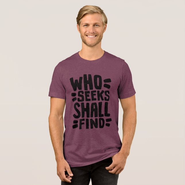 Quién Busca Una Camisa Retro Tri-Blend (Anverso Completa)