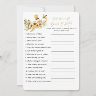 Quién conoce a la novia como mejor carta de juego