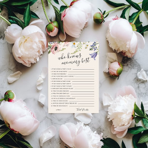 Quién conoce a mamá mejor tarjeta de juego de Baby