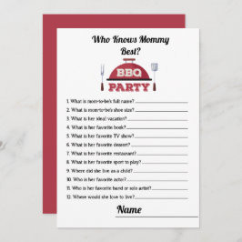 Quién conoce a mamá mejor tarjeta de juego para Ba