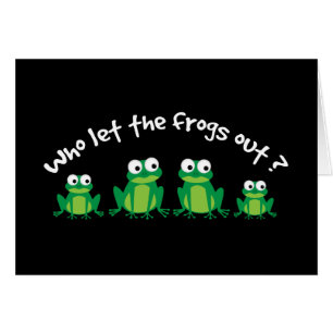 ¿Quién dejó las ranas hacia fuera?