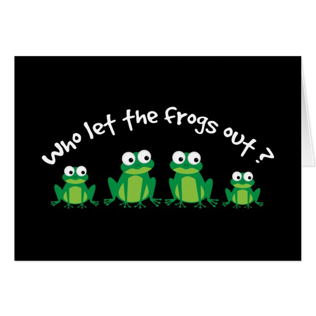 ¿Quién Dejó Salir a las Ranas? (Anverso (Horizontal))