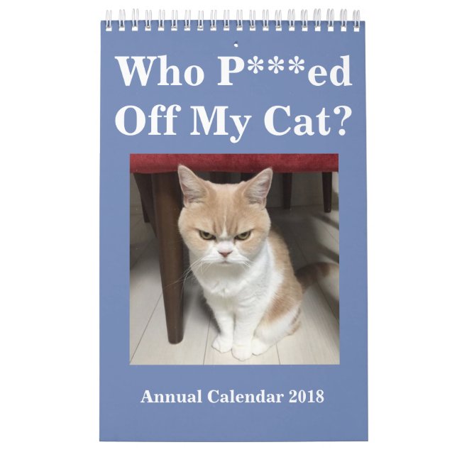 ¿Quién ed del *** de P de mi gato? Calendario (Tapa)