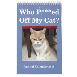 ¿Quién ed del *** de P de mi gato? Calendario