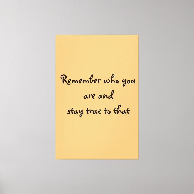 ¿Quién eres la impresión de lienzo? (Anverso)