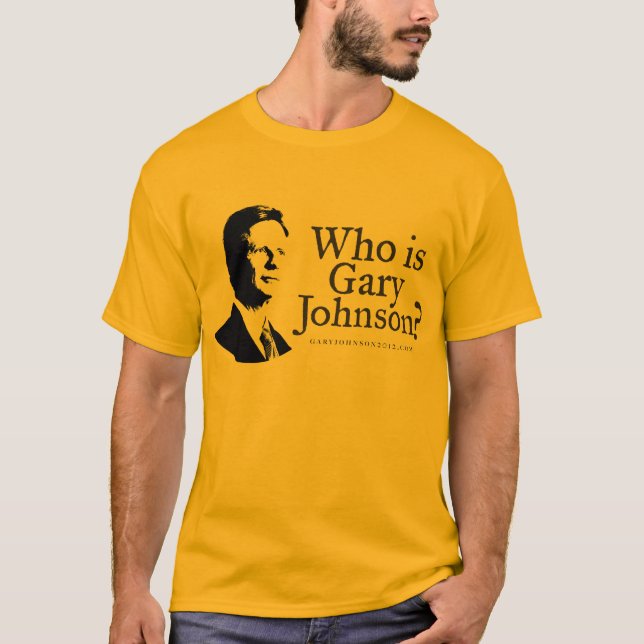 ¿Quién es Gary Johnson? Camisa (Anverso)