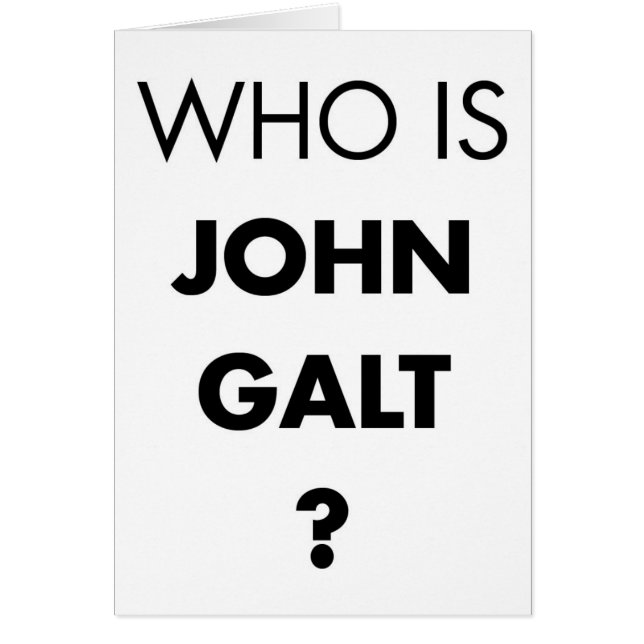 ¿Quién es Juan Galt? La pregunta (Frente)