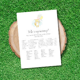 ¿Quién es mi madre, bebé, rociar la tarjeta de jue