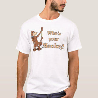 ¿Quién es su mono? camiseta