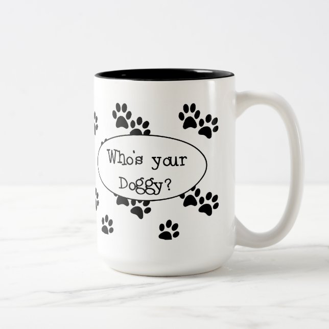 Quién es su taza del perrito (Derecha)