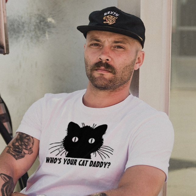 ¿Quién es tu camiseta de papá de gato, divertida? (Subido por el creador)
