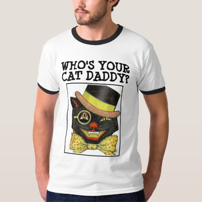 ¿QUIÉN ES TU PAPÁ? Camisetas CAT DAD (Anverso)