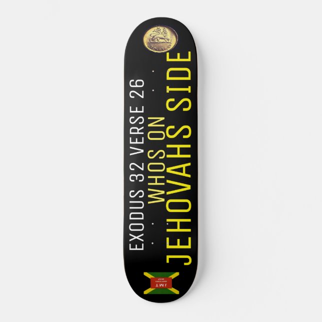 QUIÉN ESTÁ DEL LADO DE JEHOVÁ Patineta (Anverso)