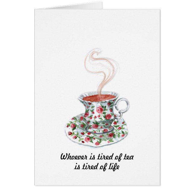 Quien esté cansado del lema del té - cansado de la (Frente)