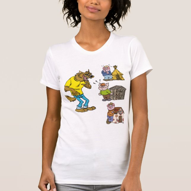 ¿Quién le teme al Gran Lobo Bully? Camiseta femeni (Anverso)