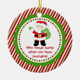 Quién necesita Santa… Ornamento del navidad de
