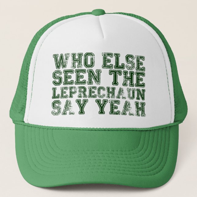 Quién otros vistos el Leprechaun dicen sí el gorra (Anverso)
