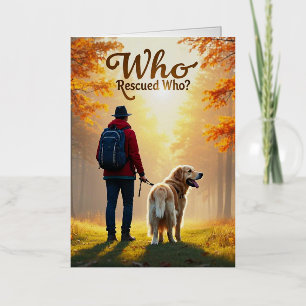 Quién Rescató a Quién - Hombre golden retriever ca