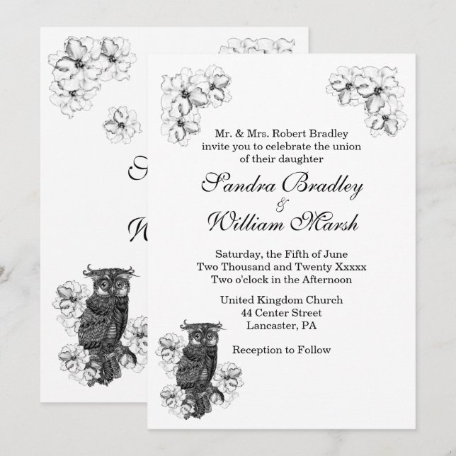 ¿Quién se está casando con una invitación a una bo (Anverso / Reverso)