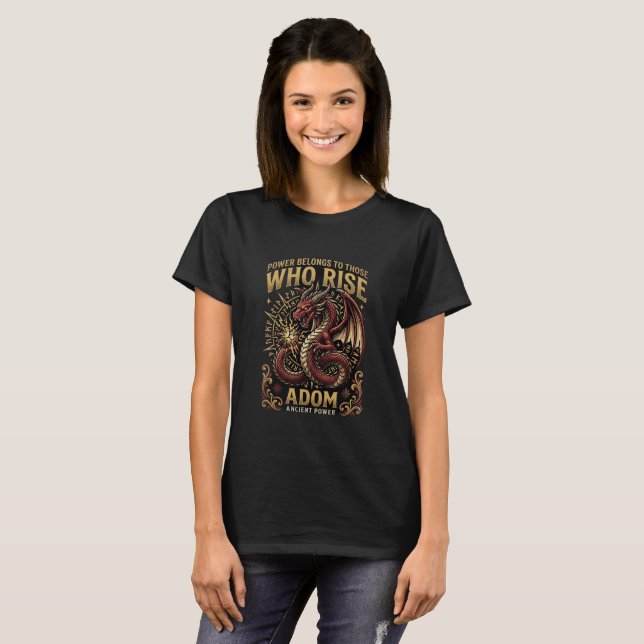 Quien se levanta Camiseta ADOM Dragon (Anverso completo)