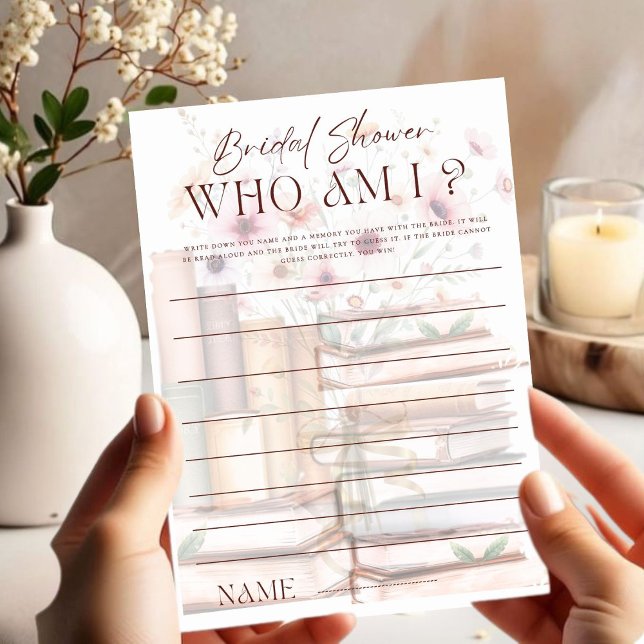 ¿Quién soy? Juego de ducha de novia en el libro de (Subido por el creador)