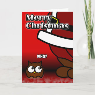 ¿Quién? Tarjeta de Navidad