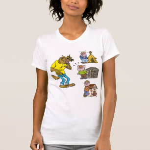 ¿Quién teme al gran lobo matón? Camiseta de mujer