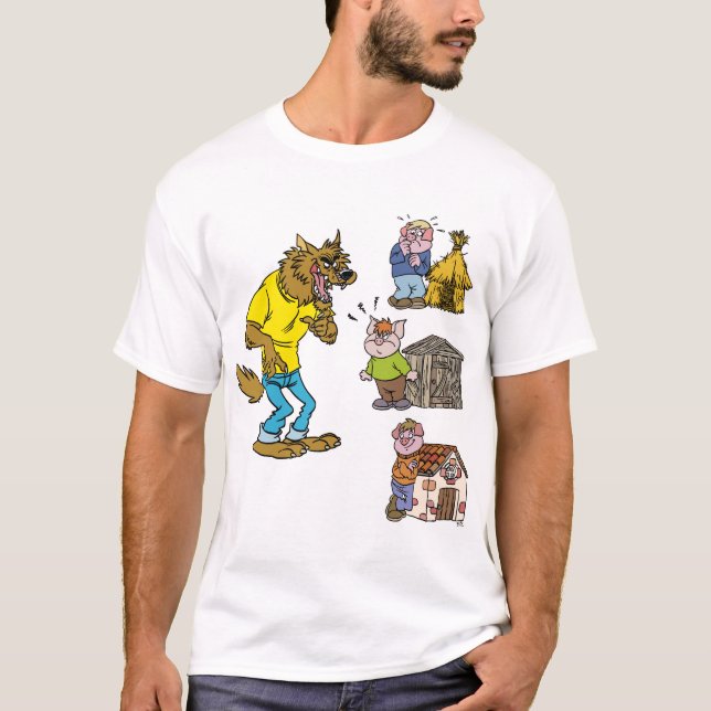 ¿Quién teme el lobo grande del matón? Camiseta de (Anverso)