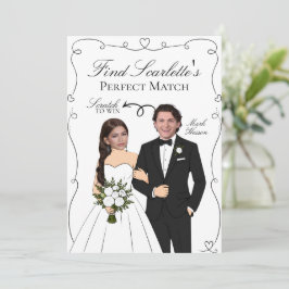 ¿Quién Tiene al Novio? Tarjeta para raspar, Desped