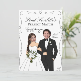 ¿Quién Tiene al Novio? Tarjeta para raspar, Desped