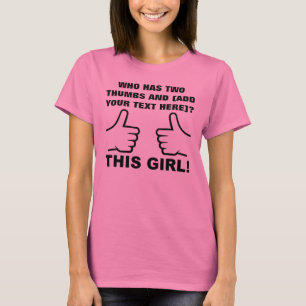 Quien Tiene Dos Pulgar Arriba Camiseta Divertida P