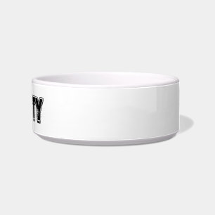 ¿Quién tiene sed? Cuenco del agua del mascota