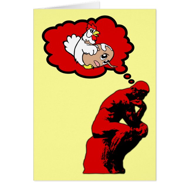 Quién vino primero el pollo o el huevo (Frente)