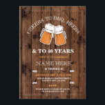 Quienes saludan a la barbacoa, invitaciones a la f<br><div class="desc">Madera rústica vitorea a bbq,  cervezas y cumpleaños! Diseño de invitación fiesta. Perfecto para cualquier fiesta de cumpleaños. SIMPLEMENTE CAMBIE EL TEXTO PARA QUE SE ADAPTE A SU FIESTA. Se incluye copia de seguridad</div>