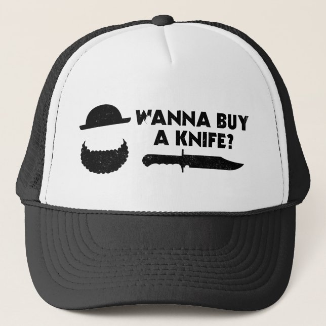 ¿Quiera comprar un cuchillo? - Gorra (Anverso)