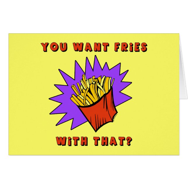 ¿Quiera las fritadas con eso? (Anverso (Horizontal))