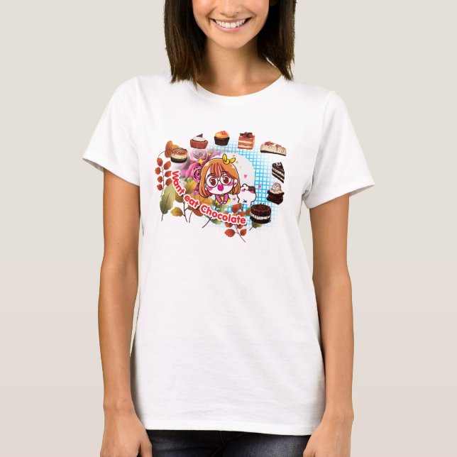 ¿Quieres comer una camiseta de pastelito de chocol (Anverso)