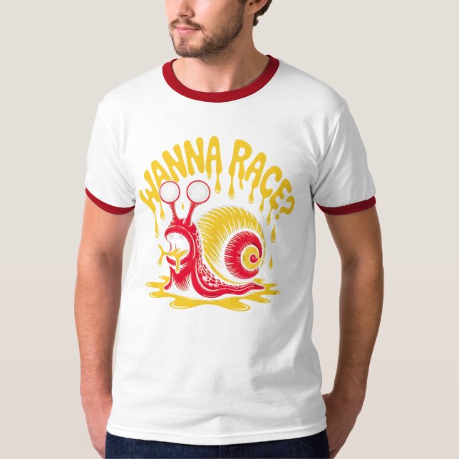 ¿Quieres correr? Camiseta divertida con humor irón (Anverso)