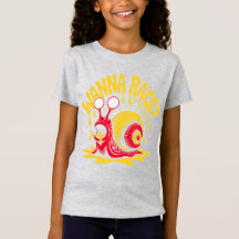 ¿Quieres Correr? Camiseta Divertida de Caracol Der