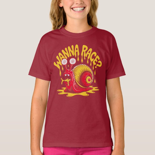 "¿Quieres Correr?" Camiseta Divertida de Humor de  (Anverso)