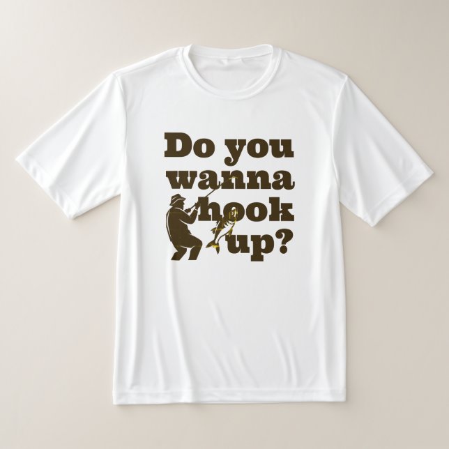 ¿Quieres engancharte? Camiseta divertida de pescad (Distribución)