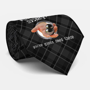 ¿Quieres jugar al hockey? corbata (oscuro)