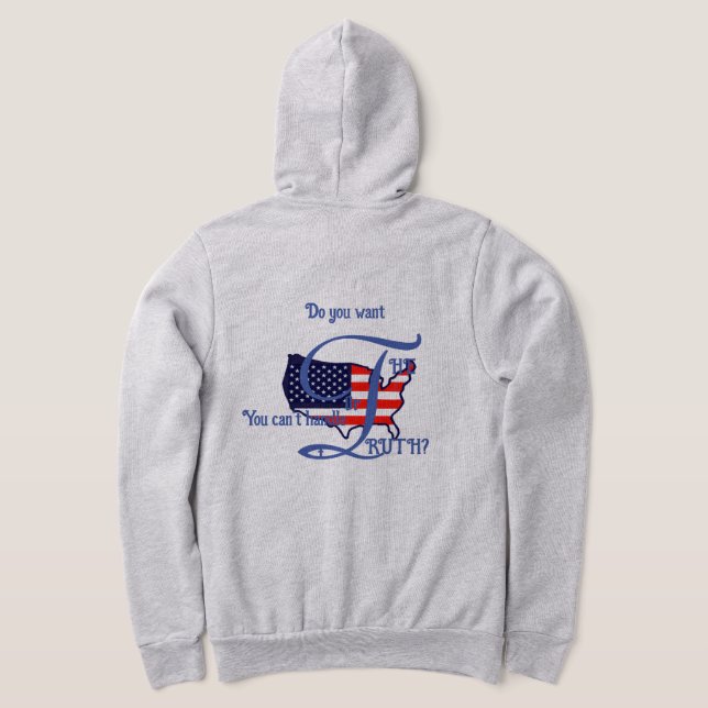 ¿Quieres la VERDAD Sudadera USA (Distribución Reverso )