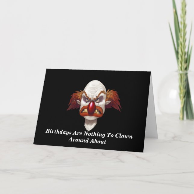 ¿Quieres Payasar? - Tarjeta de cumpleaños del dise (Anverso)