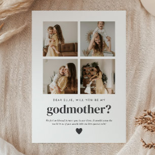 ¿Quieres ser la madrina de mi hijo? Tarjeta de pro