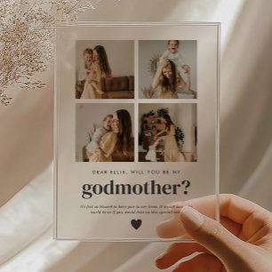 ¿Quieres ser la madrina de mi hijo? Tarjeta de pro